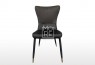 DC386 Velvet Dining Chair Black