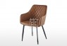 DC458 PU Leather Dining Chair Brown