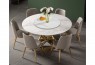 Newton 7Pce Sintered Stone Dining Suite with Golden Leg