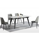MM Nicola 5Pce Extension Sintered Stone Dining Suite