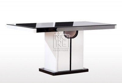 Shirley High Gloss Glass Top 1.5m Dining Table