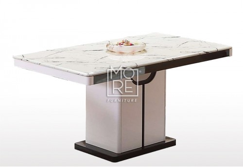 Tiffany Marble in Foil Top 1.5m Dining Table