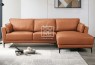Montgomery 3 Seater Chaise Full Leather Uruguay Tan