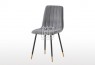 Theo Velvet Dining Chair Grey