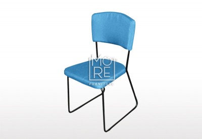 Hunt Fabric Dining Chair Blue