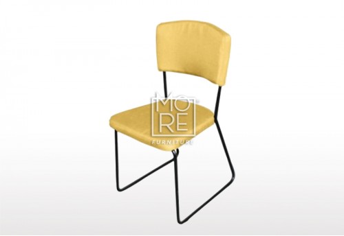 Hunt Fabric Dining Chair Yellow