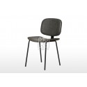 Industrial Vintage PU Leather Dining Chair Grey