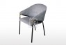 Manhattan Velvet Dining Chair Light Grey