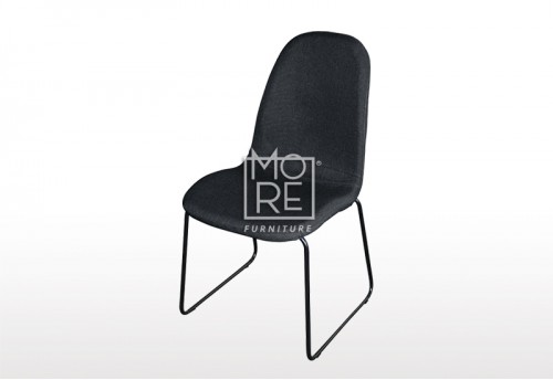 Zetland Fabric Dining Chair Black