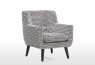 Georgia Monochrome Fabric Accent Chair Weave