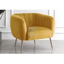 Monet Velvet Accent Chair Gold