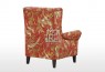 Bliss Fabric Wing Chair Bird Chinoiserie Digital Print