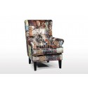 Bliss Fabric Wing Chair Digital Print Patchwork