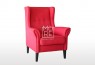 Bliss Fabric Wing Chair Fiesta Red