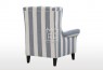 Bliss Fabric Wing Chair Hamptons Stripe