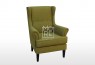 Bliss Fabric Wing Chair Lime