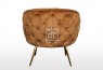 York Deluxe Velvet Accent Chair Gold