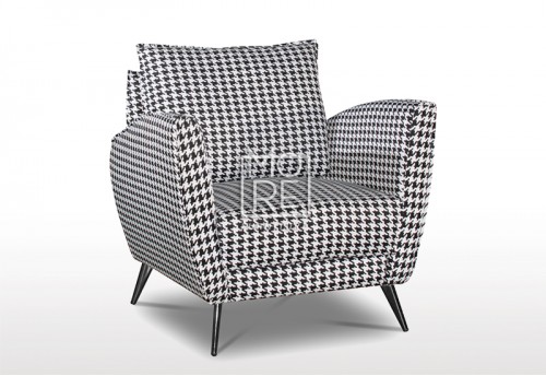 Toscana Fabric Accent Chair Houndstooth