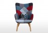 Patch Fabric Accent Chair