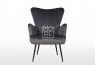 Mia Velvet Flexi Back Accent Chair Seal