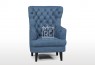 Louis Fabric Accent Chair Marble