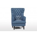 Louis Fabric Accent Chair Marble