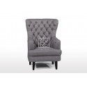 Louis Fabric Accent Chair Stone