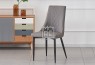 Magnus Faux Leather Dining Chair Grey
