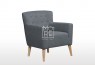 Jett Fabric Accent Chair Charcoal