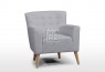 Jett Fabric Accent Chair Silver