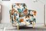 Floriana Digital Print Accent Chair Native Flora