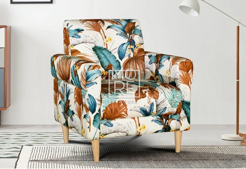 Floriana Digital Print Accent Chair Native Flora