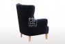 Elisa Velvet Accent Chair Black