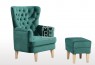 Elisa Velvet Accent Chair Emerald