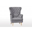 Elisa Velvet Accent Chair Grey
