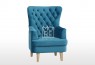 Elisa Velvet Accent Chair Turquoise