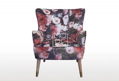 East Hampton Velvet Accent Chair Haversham Floral