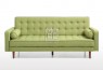 Sofia Fabric 3 Seater Sofa Bed Green