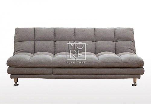 Vivian Fabric 3 Seater Sofa Bed Light Grey