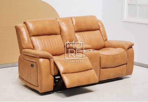 Paragon Power Motion 2 Seater Recliner Faux Leather Tan