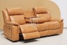 Paragon Power Motion 3 Seater Recliner Faux Leather Tan