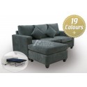 LG SB 3 Seater Chaise Fabric Sofa Bed with Foam (Custom Made)