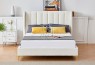 Blaze Premium Boucle Fabric Bed Frame White
