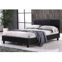 Monica Faux Leather Bed Frame Black