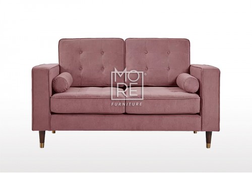 Fiona Velvet 2 Seater Sofa Pink