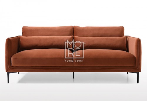 Madelina 3 Seater Sofa Reddish Brown