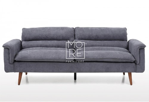 Archie Fabric 3 Seater Sofa Bed Blue