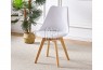 Oliver Replica Padded Dining Chair White