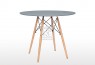 Oliver 80cm Round Dining Table Grey