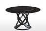 Newton 5Pce Black Sintered Stone Dining Suite with Black Leg